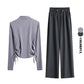 Women’s 2-Piece Yoga Set: Drawstring Top & Sweatpants