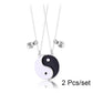 3 Pcs/set Best Friends Pendant Necklace For Woman Magnetic Adjustable Rainbow Daisy Lover Broken Heart Chain BFF Jewelry Gifts