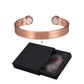 Pure Copper Bracelets for Men Women Adjustable Cuff Stripe Magnetic Bangles Arthritis Health High Magnet Solid Copper Jewelry
