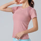 Reflective Quick Dry Yoga T Shirt for Women