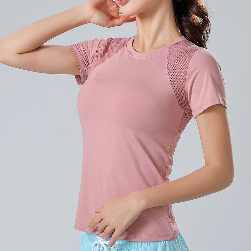 Reflective Quick Dry Yoga T Shirt for Women