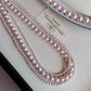 Rose Purple Pearl Bead Choker Necklace | Elegant Korean Jewelry for Women