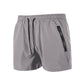 Men’s Quick-Dry Swim & Gym Shorts with Zipper Pockets