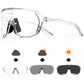 Scvcn Photochromic Sunglasses Cycle Glasses for Men Sun Mountain Bike Bicycle Cycling Eyewear Goggles Sports UV400 Polarized MTB