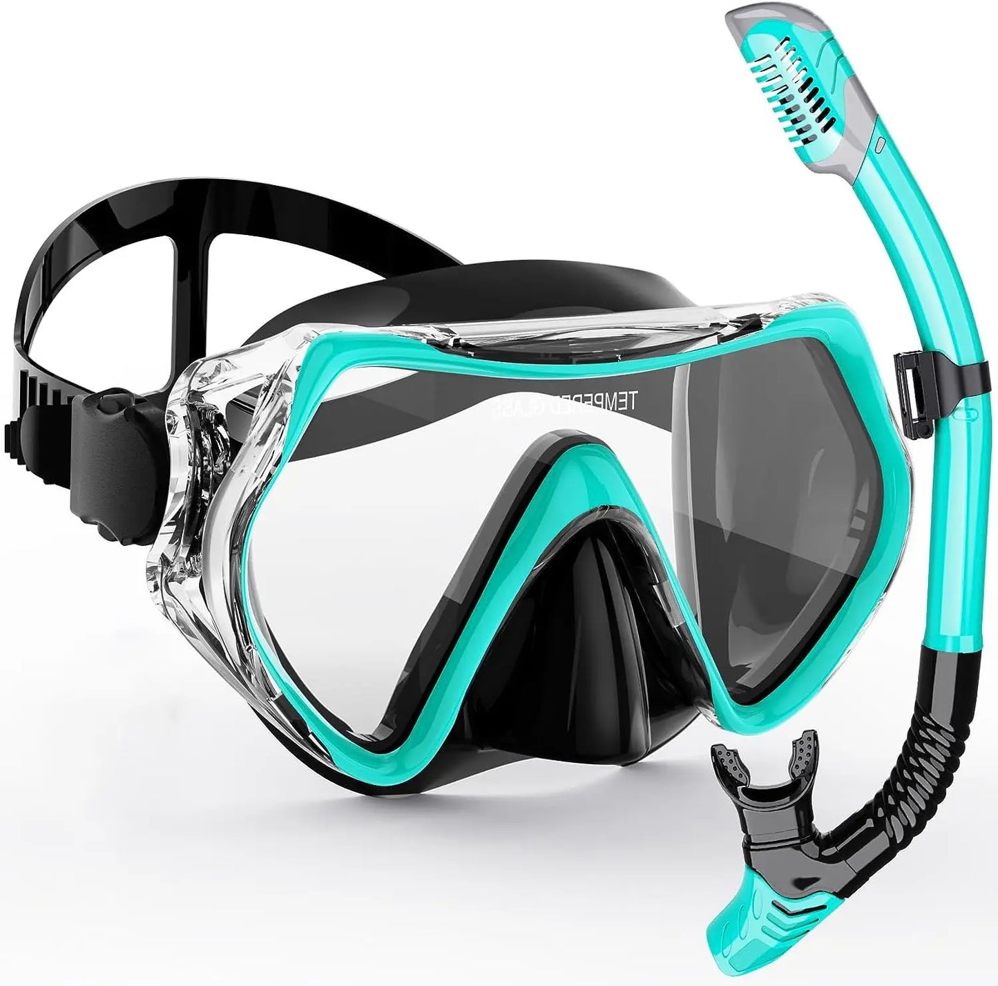 Diving Mask Snorkeling Set - Silicone Swimming Glasses - Snorkeling Tube - For Adult Snorkeling Only
