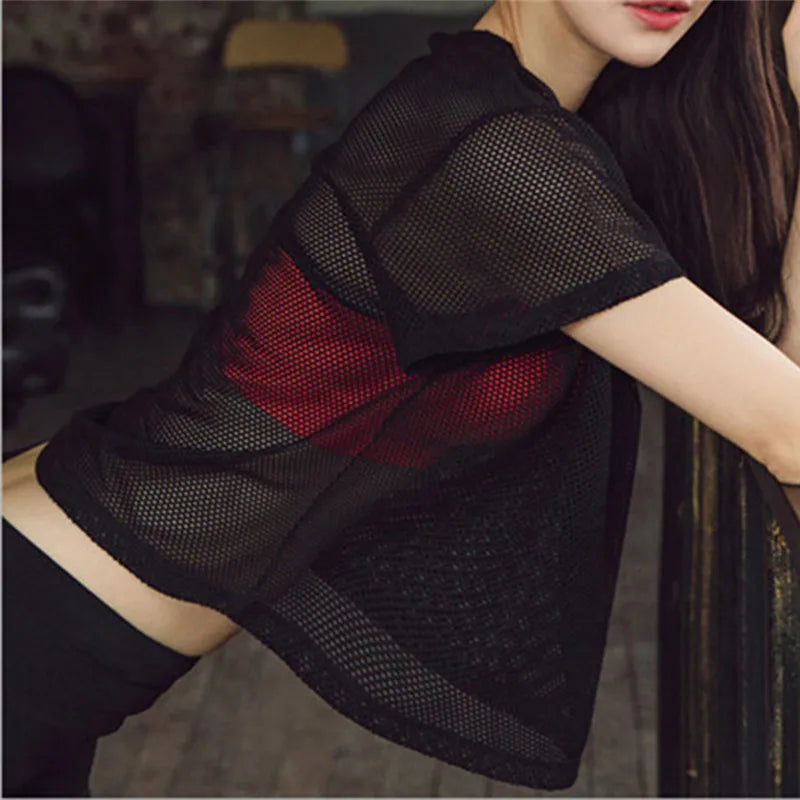 Elevate Your Workout Sexy Mesh Yoga Tank Top