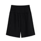 Women's High-Waisted Long Yoga Shorts with Pockets