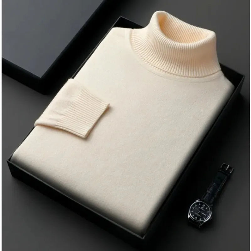 Luxurious Comfort Men's Knitted Turtleneck