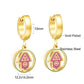 LUXUSTEEL Animal Hoop Earrings | Stainless Steel Drop Earrings for Women