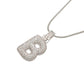 Silver Bubble Initial Letter Necklace | Customizable 26 Letters Pendant Jewelry for Women