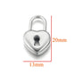 Gold Plated Heart Lock Key Pendant Set | 5pcs Stainless Steel Charms for DIY Jewelry