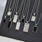Small Dog Tag Pendant Necklace | Military Style Stainless Steel Gift for Men