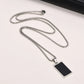 Small Dog Tag Pendant Necklace | Military Style Stainless Steel Gift for Men
