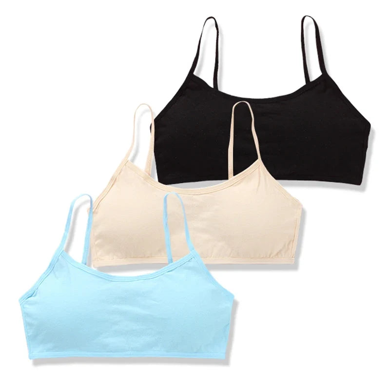 Student Bra Soft Children Sport Vest Girls Teenager