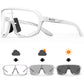 Scvcn Cycling Glasses Photochromic Sunglasses for Men Sun Mountain Bike Road Bicycle Eyewear Cycle Goggles Sports UV400 MTB