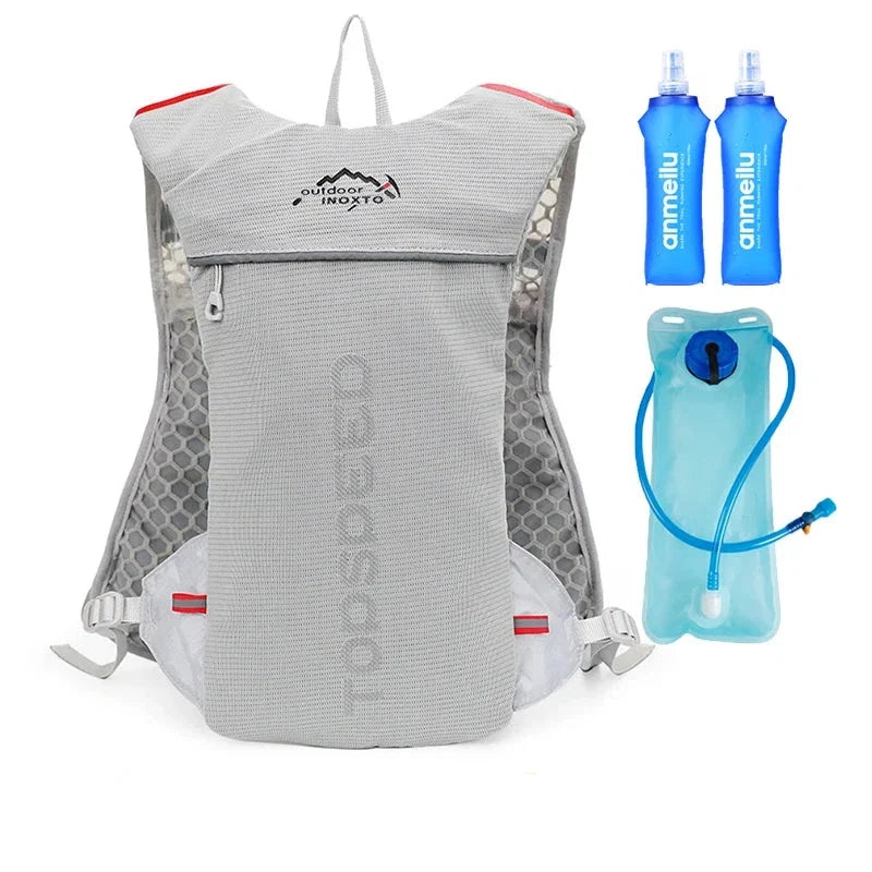 5L Trail Running Hydration Vest with 500ml Soft Flasks