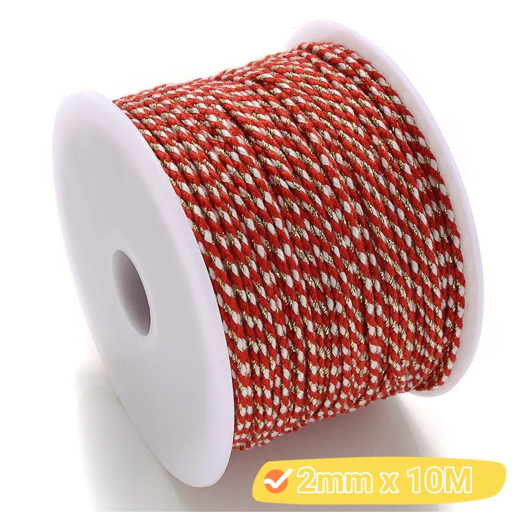 2mm Natural Cotton Rope 10m | DIY Craft Cord for Jewelry and Bohemian Decor
