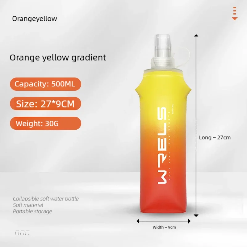 Folding Soft Flask Water Bottle – Portable Hydration Bottle