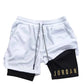 Men's Double-Layer Running Training Shorts