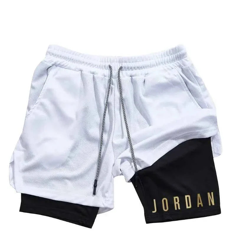 Men's Double-Layer Running Training Shorts