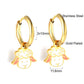 LUXUSTEEL Animal Hoop Earrings | Stainless Steel Drop Earrings for Women