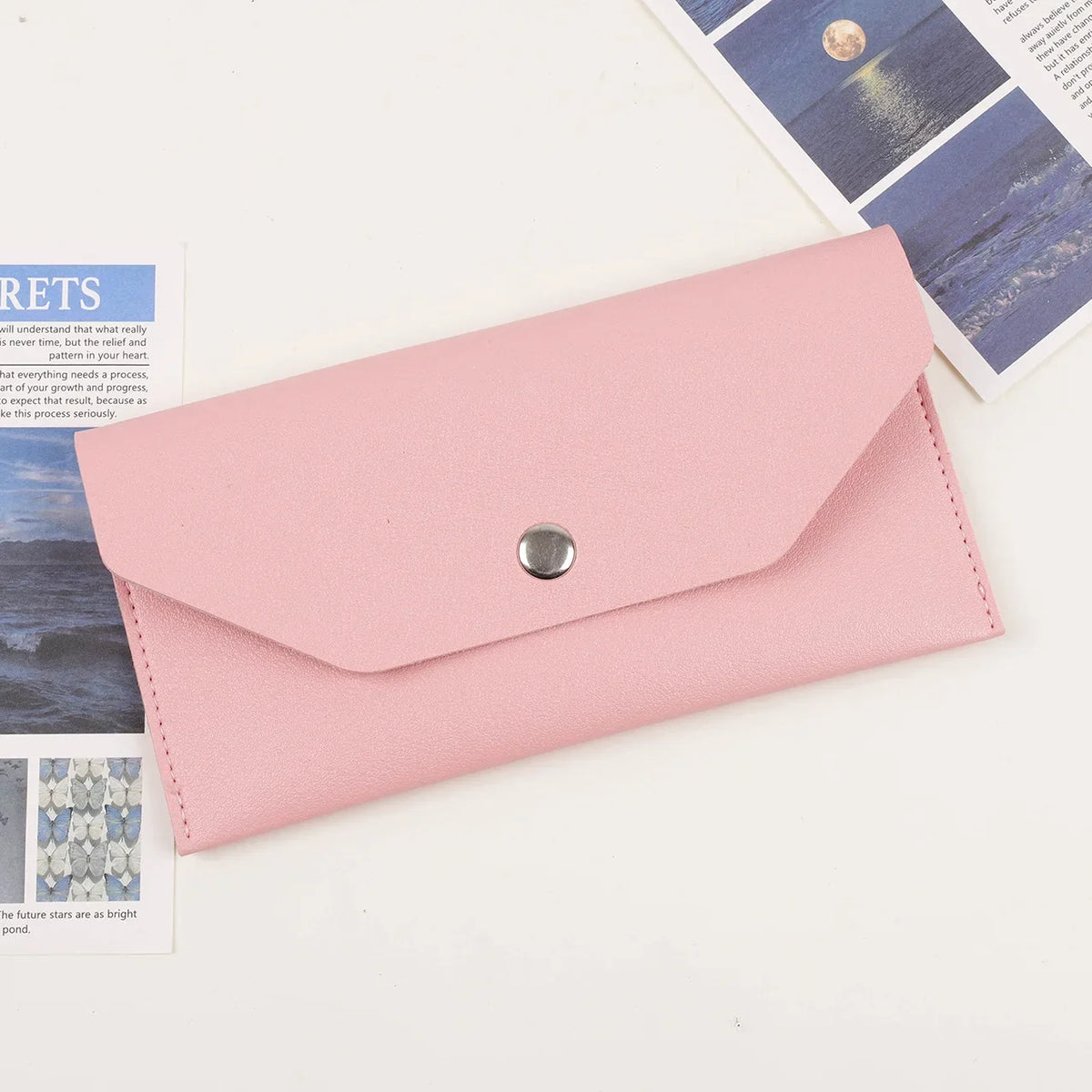 Envelope Coin Money Holder Wallet | PU Leather Classic Fashion Purse for Women