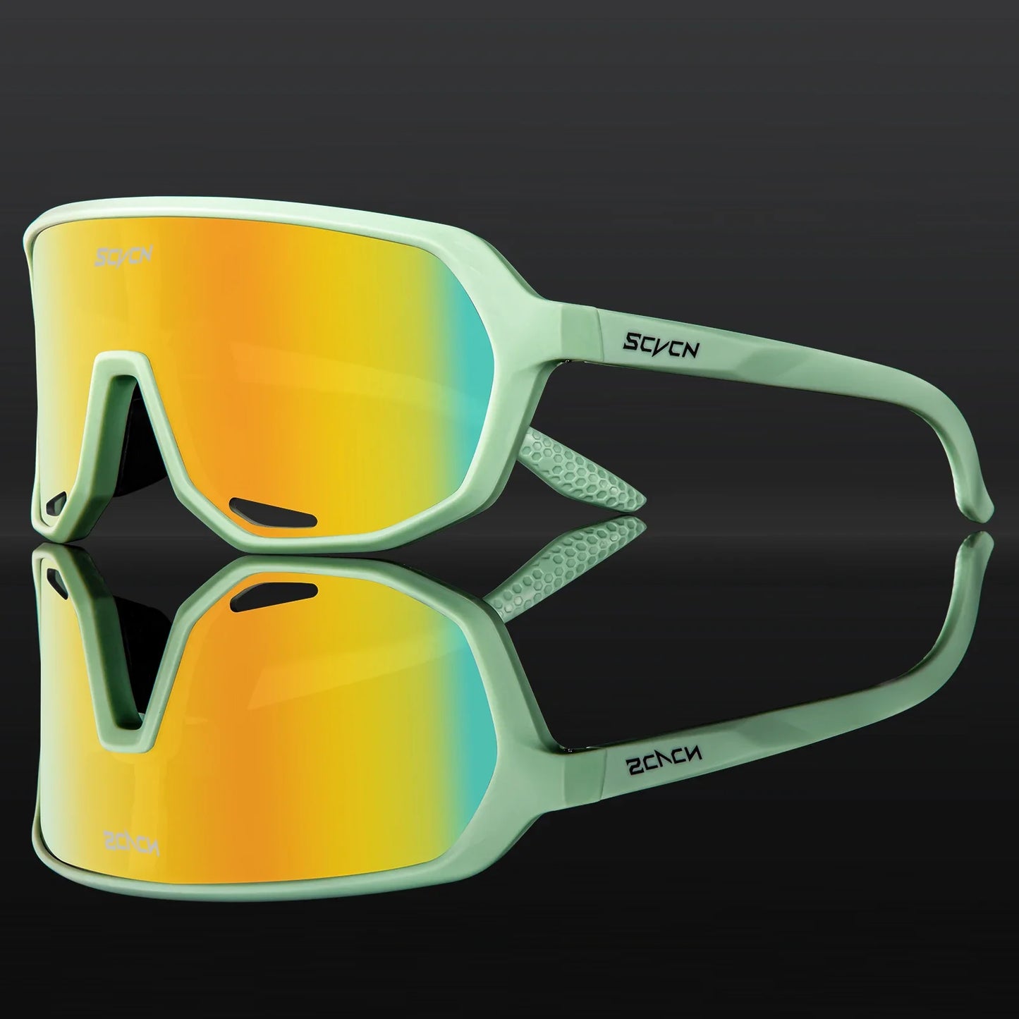 Scvcn Photochromic Sunglasses Cycle Glasses for Men Sun Mountain Bike Bicycle Cycling Eyewear Goggles Sports UV400 Polarized MTB