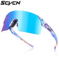 SCVCN New HD Cycling Sunglasses Sports Running Glasses Men's Women Mountain Bicycle Glasses Outdoor UV400 Bike Eyewear