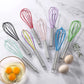 Stainless Steel Balloon Wire Silicone Whisk | Manual Egg Beater Mixer