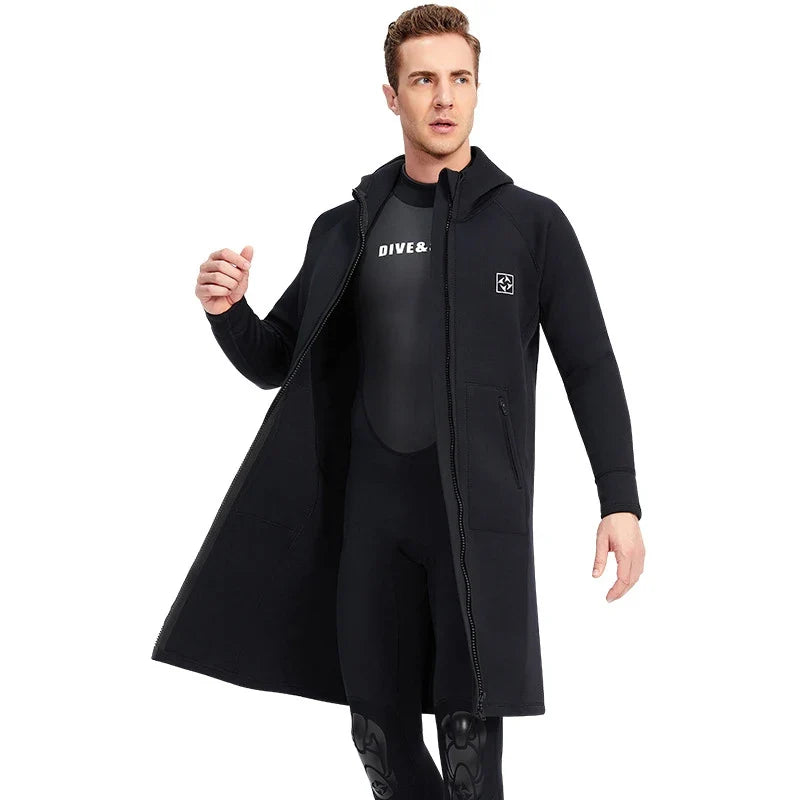 Waterproof Hooded Neoprene Dive Coat