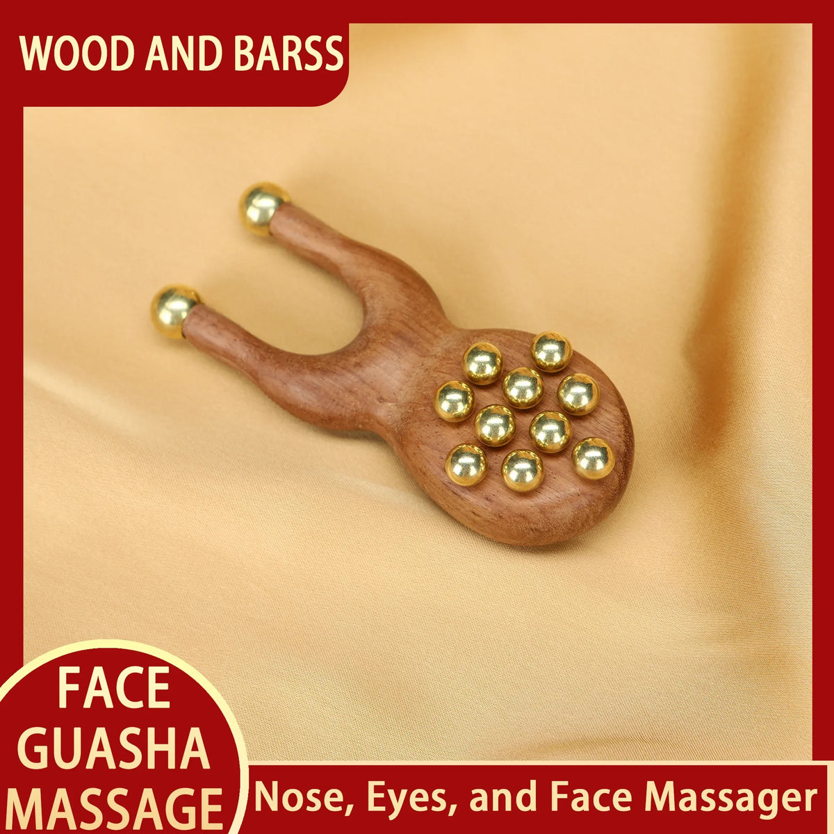 Guasha Face Facial Massager Tool Kansa Wand