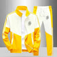 Men's Colorblock Tracksuit 2-Piece Set
