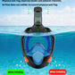 Full Face Snorkel Mask 180° Panoramic View Dry Top Snorkel Anti-Fog Leak-Proof Safe Breathing Swimming Diving Gear for Adults