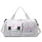 Effortless Weekends Holographic Glamour Duffel with Shoe Compartment
