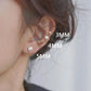 Surgical Steel Cubic Zirconia Stud Earrings | Unisex Screw-Back Earrings