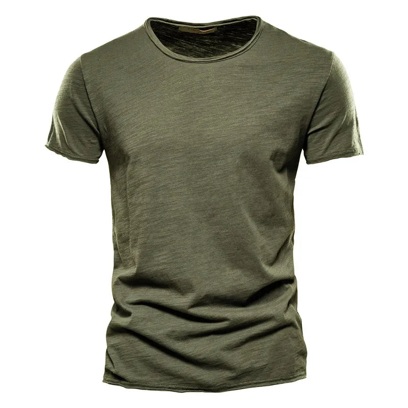 Men's Soft Cotton Casual Slim Fit Summer T-Shirt