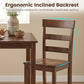 Counter Height Bar Stools Set of 2 - Rubber Wood Frame