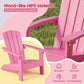 Set of 2 Kid's Adirondack Chair with with High Backrest and Armrests