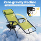 Zero Gravity Lounge Chairs Set of 2 with Cup Holders