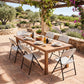 Foldable Plastic Dining Chairs Set of 6 with Ergonomic Backrest