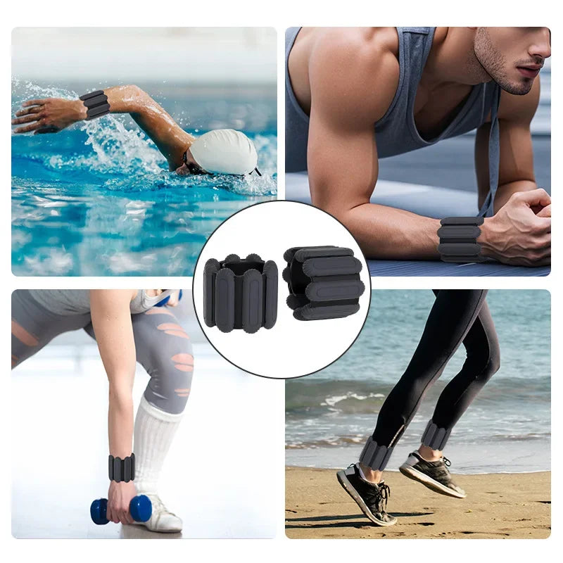 Adjustable Wrist Weights for Fitness, Yoga & Running