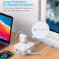 Surge Protector Power Strip with 8 Outlets and 4 USB Ports, Ultra Thin Flat Plug for Home Office Dorm Essentials