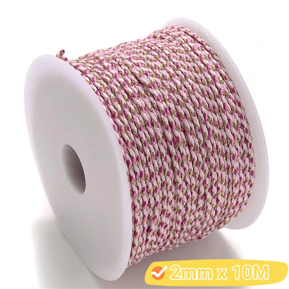 2mm Natural Cotton Rope 10m | DIY Craft Cord for Jewelry and Bohemian Decor