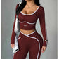 2026 Colorblock V-Waist Yoga Set
