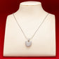 Silver Bubble Initial Letter Necklace | Customizable 26 Letters Pendant Jewelry for Women