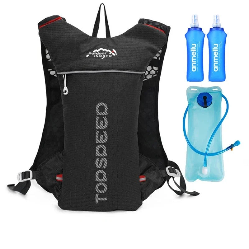 5L Trail Running Hydration Vest with 500ml Soft Flasks