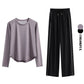 Women’s 2-Piece Tracksuit Loose Sports Top & Sweatpants Set