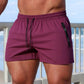 Men’s Quick-Dry Swim & Gym Shorts with Zipper Pockets