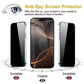 4pcs Anti Spy  for iPhone 17 16 15 14 Pro Max 16 15 14 Plus 13 12 11 16e 17Air XR XS Full Cover Screen Protector