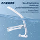 COPOZZ Front Head Swimming Training Snorkel Silicone Mouthpiece Junior Swimmers Full Dry Diving Equipment For Female Male Youth